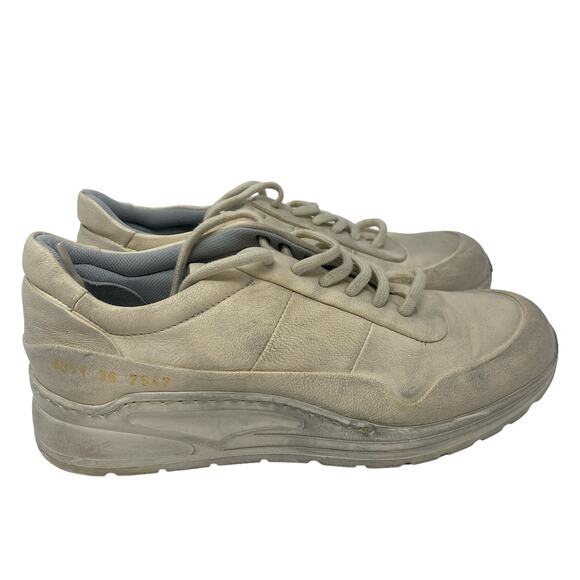 Woman By Common Project Woman's Size 5.5 EU 36 White Leather Achilles Sneakers - Picture 1 of 12